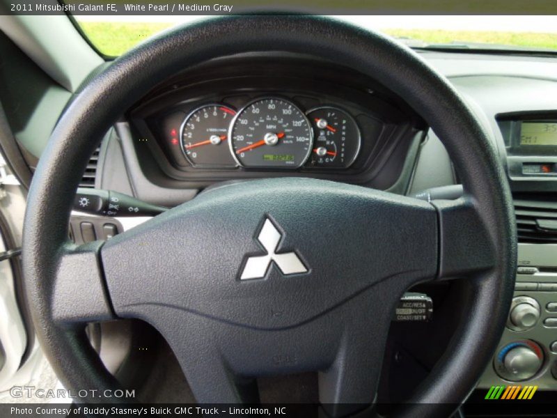 White Pearl / Medium Gray 2011 Mitsubishi Galant FE