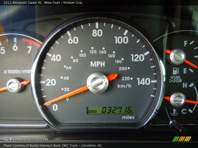 White Pearl / Medium Gray 2011 Mitsubishi Galant FE