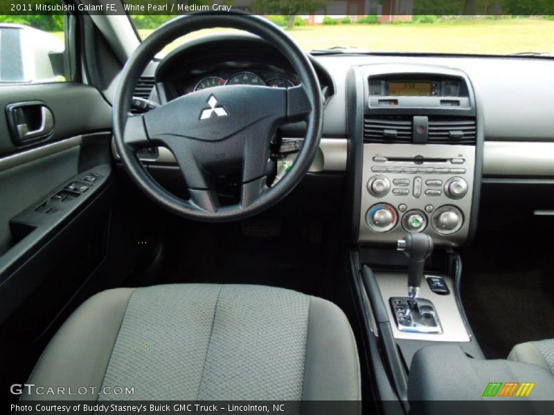 White Pearl / Medium Gray 2011 Mitsubishi Galant FE
