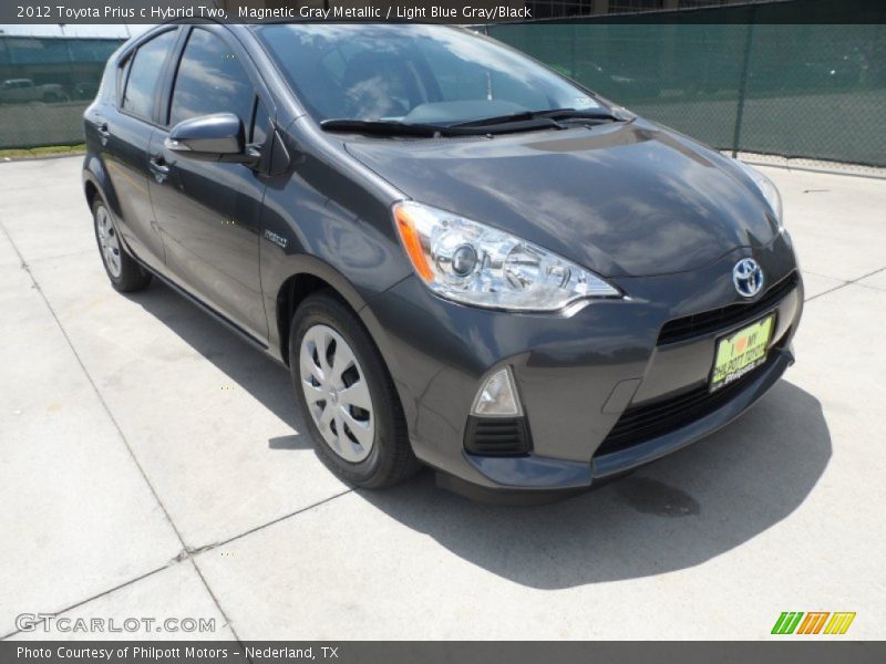 Magnetic Gray Metallic / Light Blue Gray/Black 2012 Toyota Prius c Hybrid Two