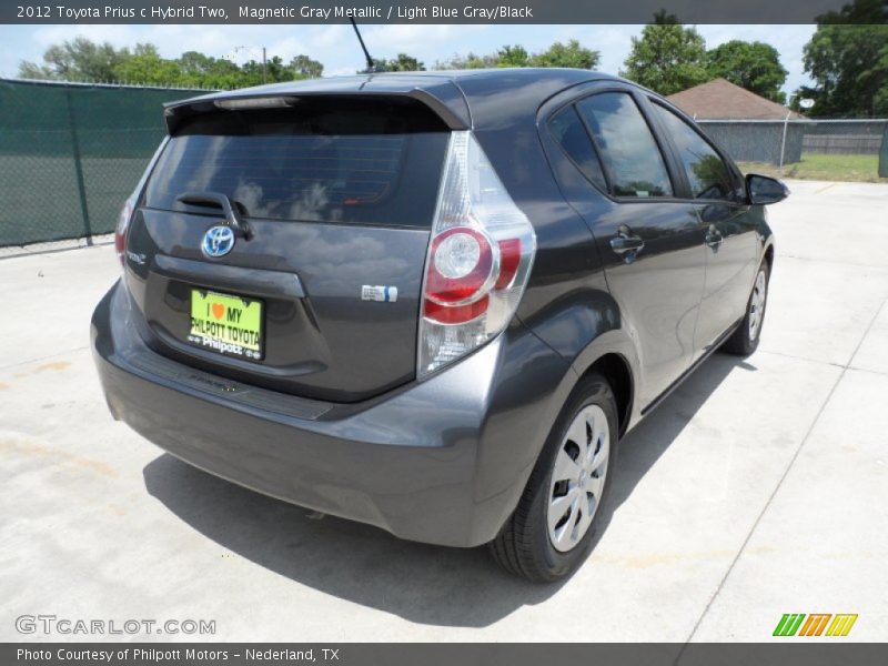 Magnetic Gray Metallic / Light Blue Gray/Black 2012 Toyota Prius c Hybrid Two