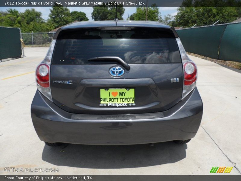 Magnetic Gray Metallic / Light Blue Gray/Black 2012 Toyota Prius c Hybrid Two