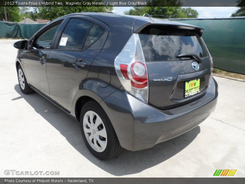 Magnetic Gray Metallic / Light Blue Gray/Black 2012 Toyota Prius c Hybrid Two