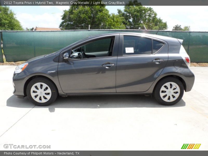Magnetic Gray Metallic / Light Blue Gray/Black 2012 Toyota Prius c Hybrid Two