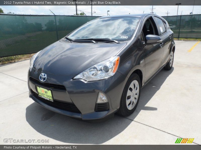 Magnetic Gray Metallic / Light Blue Gray/Black 2012 Toyota Prius c Hybrid Two