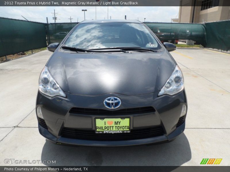 Magnetic Gray Metallic / Light Blue Gray/Black 2012 Toyota Prius c Hybrid Two