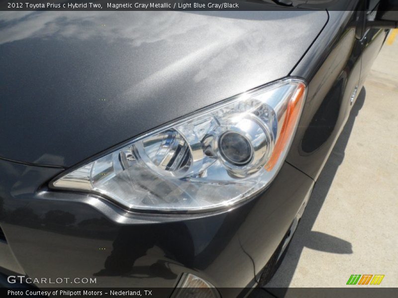 Magnetic Gray Metallic / Light Blue Gray/Black 2012 Toyota Prius c Hybrid Two