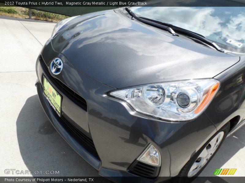 Magnetic Gray Metallic / Light Blue Gray/Black 2012 Toyota Prius c Hybrid Two