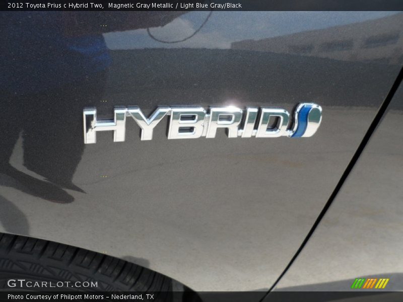 Magnetic Gray Metallic / Light Blue Gray/Black 2012 Toyota Prius c Hybrid Two