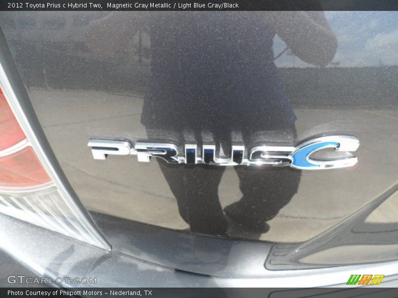 Magnetic Gray Metallic / Light Blue Gray/Black 2012 Toyota Prius c Hybrid Two