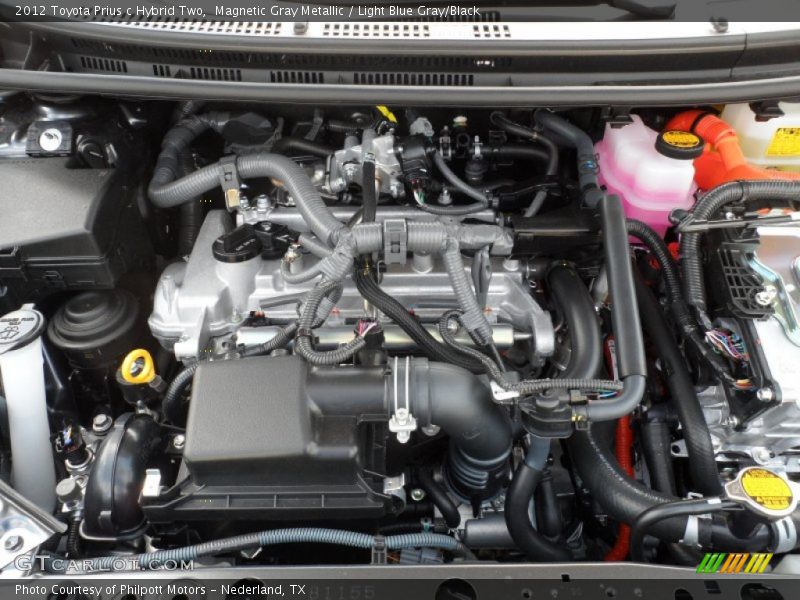 Magnetic Gray Metallic / Light Blue Gray/Black 2012 Toyota Prius c Hybrid Two