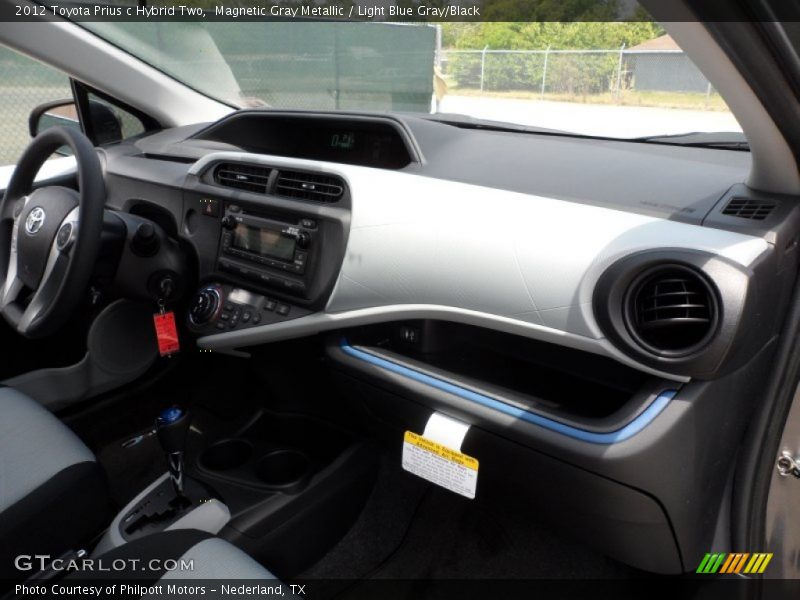 Magnetic Gray Metallic / Light Blue Gray/Black 2012 Toyota Prius c Hybrid Two