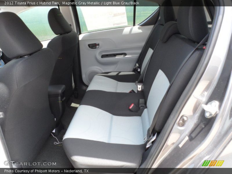 Magnetic Gray Metallic / Light Blue Gray/Black 2012 Toyota Prius c Hybrid Two
