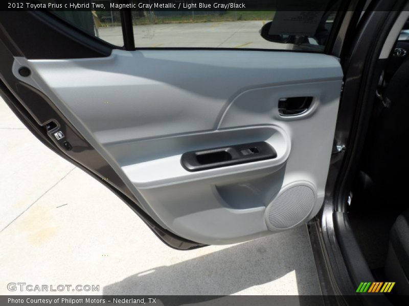 Magnetic Gray Metallic / Light Blue Gray/Black 2012 Toyota Prius c Hybrid Two