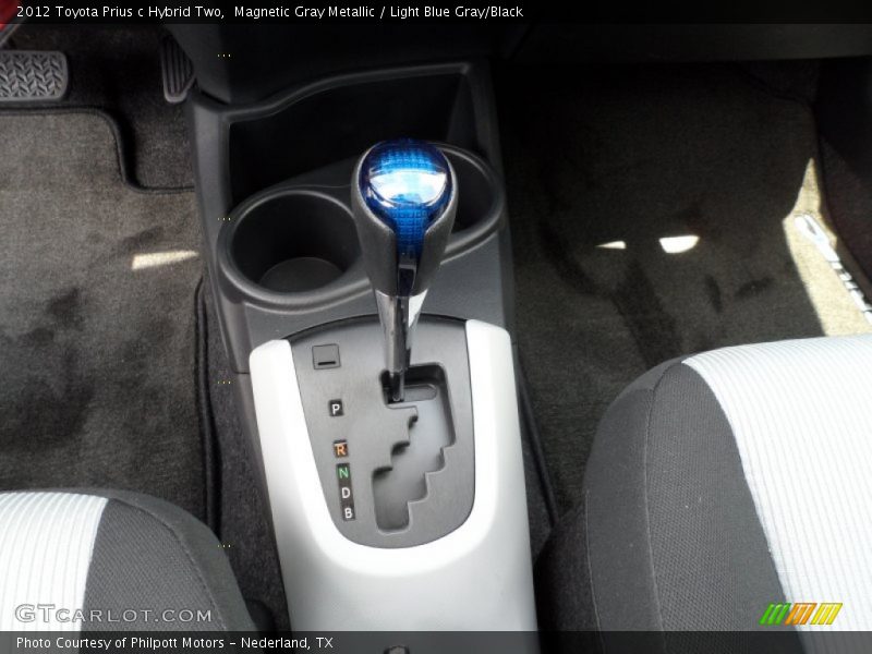 Magnetic Gray Metallic / Light Blue Gray/Black 2012 Toyota Prius c Hybrid Two