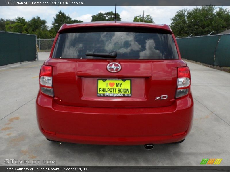 Barcelona Red / Dark Charcoal 2012 Scion xD