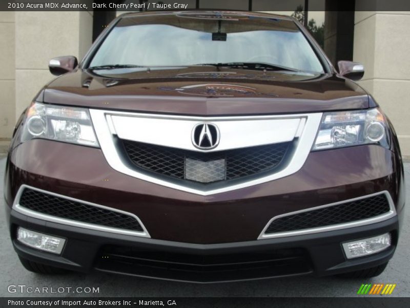 Dark Cherry Pearl / Taupe Gray 2010 Acura MDX Advance