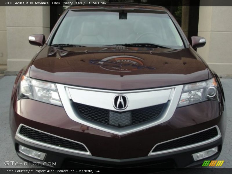 Dark Cherry Pearl / Taupe Gray 2010 Acura MDX Advance