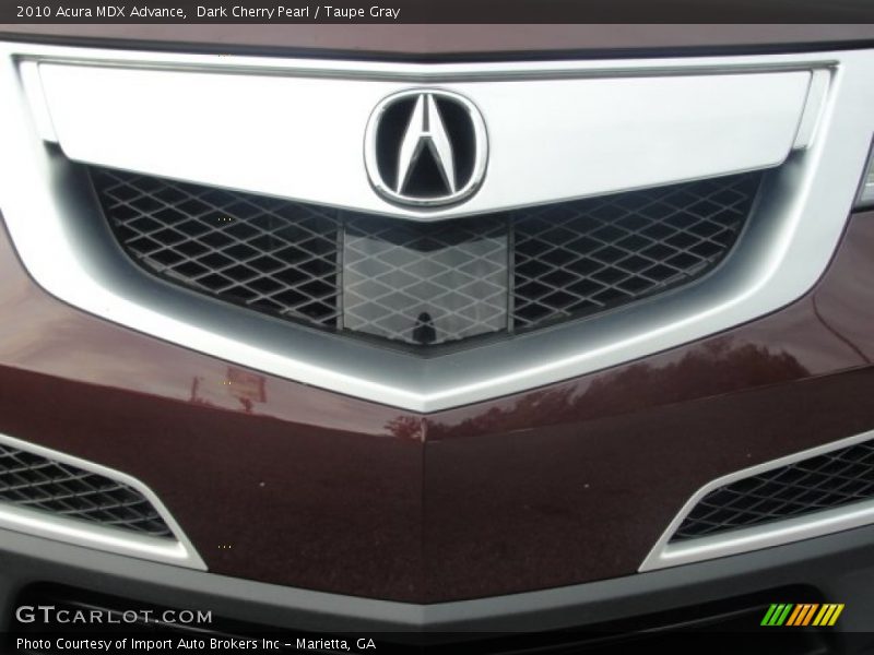 Dark Cherry Pearl / Taupe Gray 2010 Acura MDX Advance