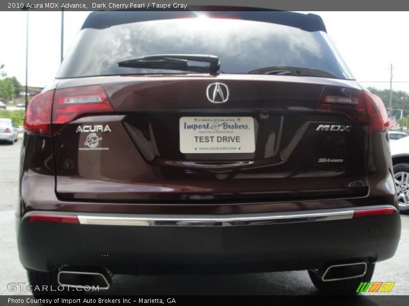Dark Cherry Pearl / Taupe Gray 2010 Acura MDX Advance