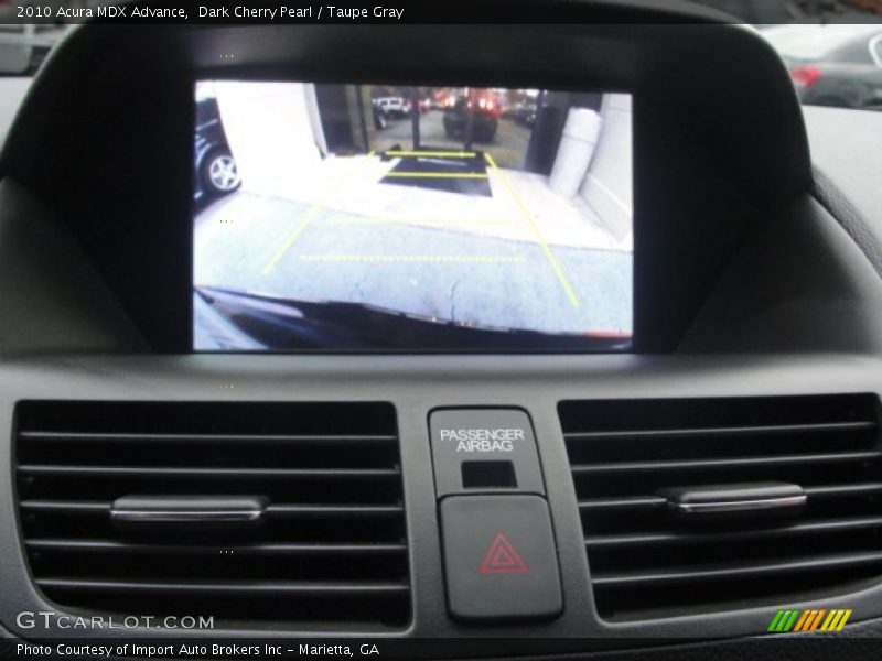 Dark Cherry Pearl / Taupe Gray 2010 Acura MDX Advance