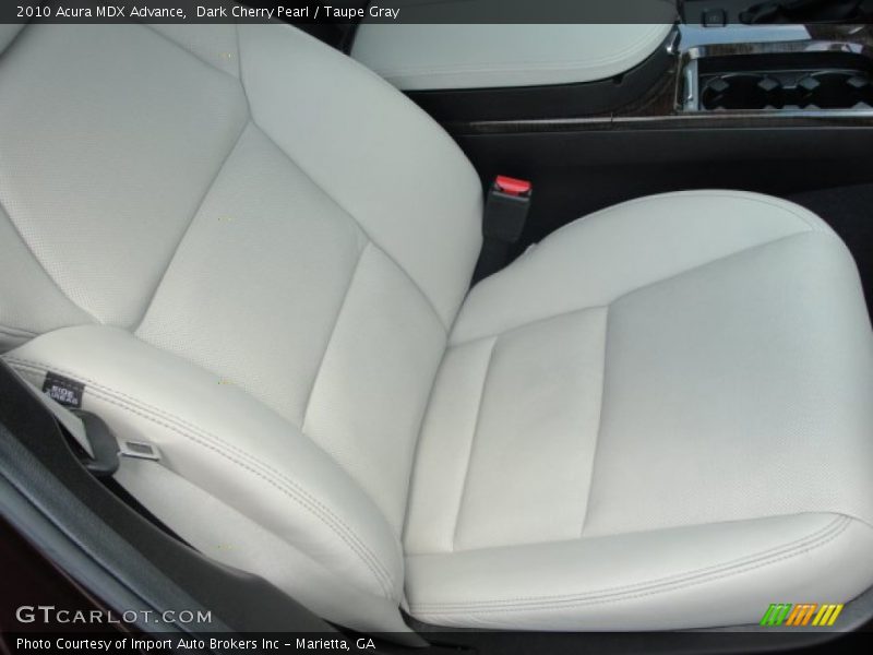 Dark Cherry Pearl / Taupe Gray 2010 Acura MDX Advance