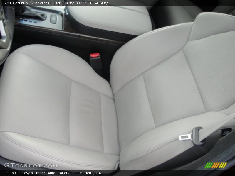 Dark Cherry Pearl / Taupe Gray 2010 Acura MDX Advance