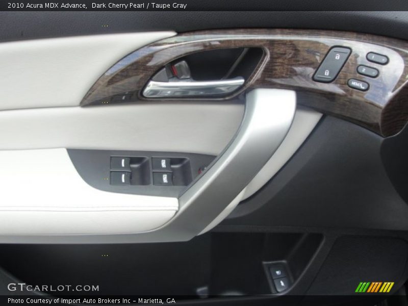 Dark Cherry Pearl / Taupe Gray 2010 Acura MDX Advance
