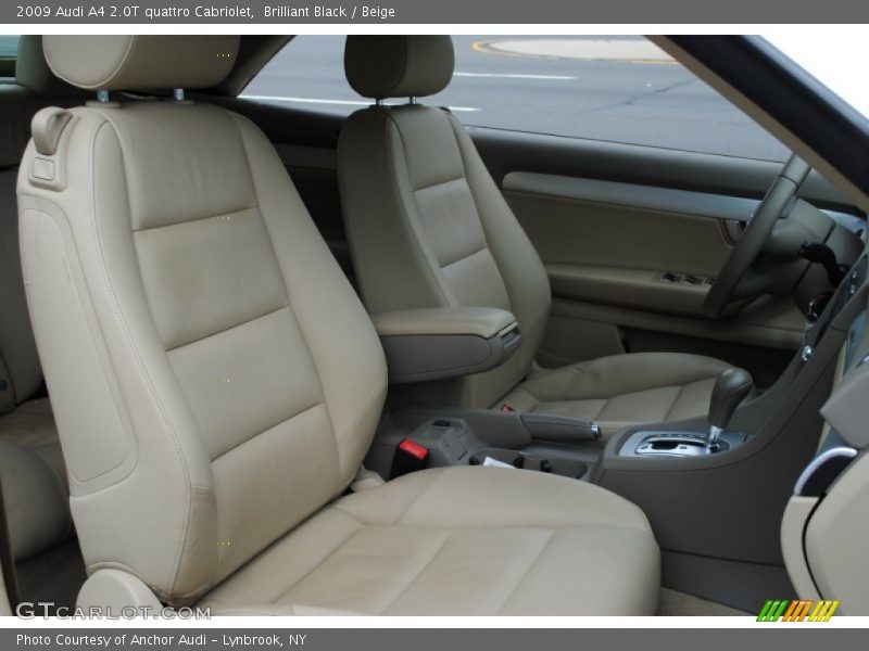 Brilliant Black / Beige 2009 Audi A4 2.0T quattro Cabriolet
