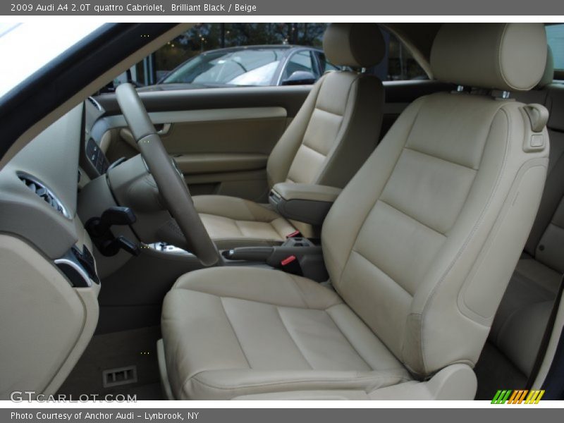 Brilliant Black / Beige 2009 Audi A4 2.0T quattro Cabriolet