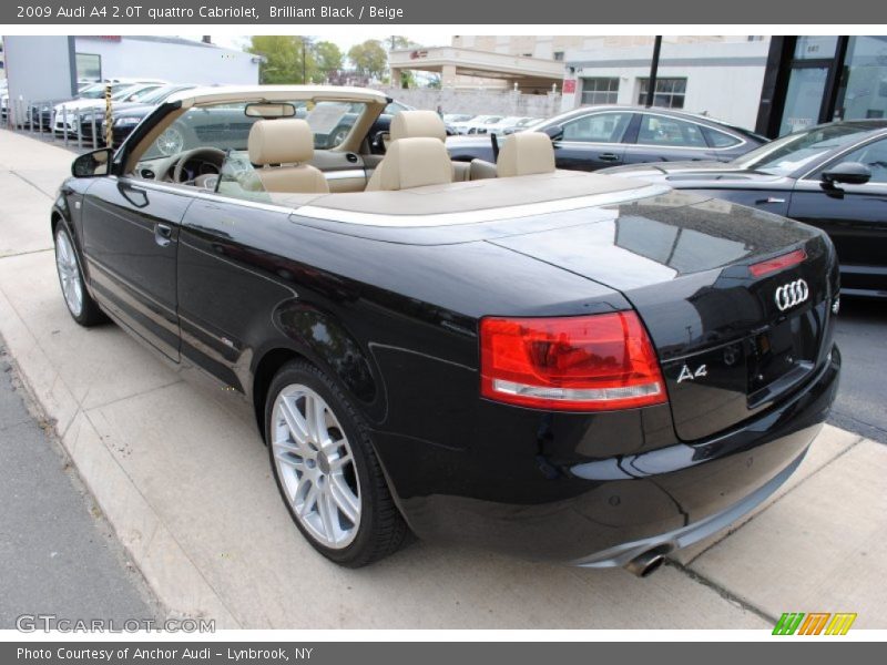 Brilliant Black / Beige 2009 Audi A4 2.0T quattro Cabriolet