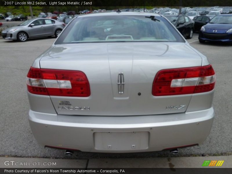 Light Sage Metallic / Sand 2007 Lincoln MKZ Sedan