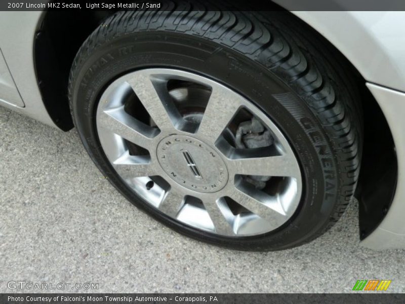 Light Sage Metallic / Sand 2007 Lincoln MKZ Sedan