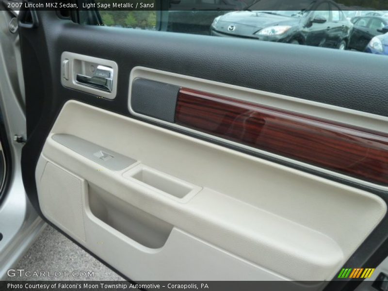 Light Sage Metallic / Sand 2007 Lincoln MKZ Sedan