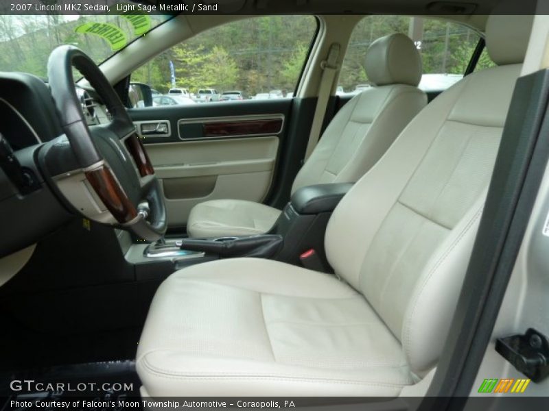 Light Sage Metallic / Sand 2007 Lincoln MKZ Sedan