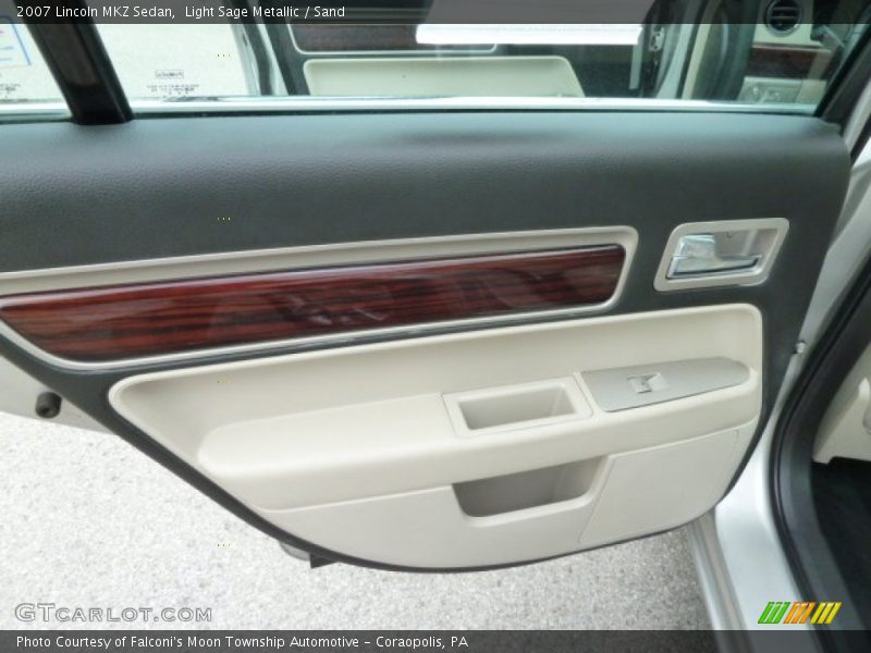 Light Sage Metallic / Sand 2007 Lincoln MKZ Sedan