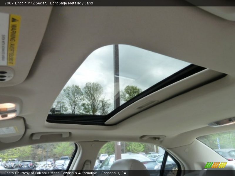 Light Sage Metallic / Sand 2007 Lincoln MKZ Sedan