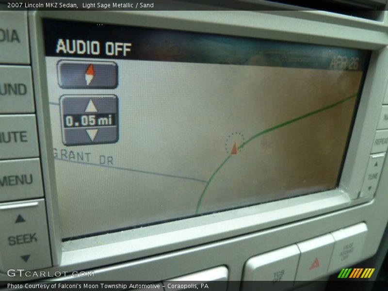 Light Sage Metallic / Sand 2007 Lincoln MKZ Sedan