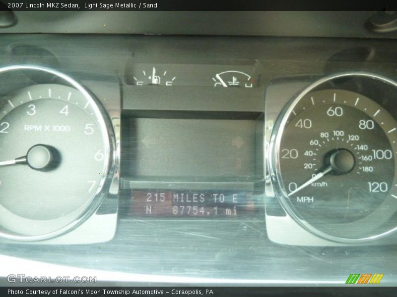Light Sage Metallic / Sand 2007 Lincoln MKZ Sedan