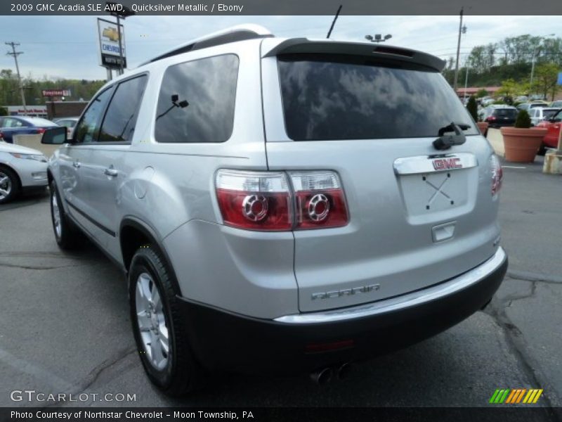 Quicksilver Metallic / Ebony 2009 GMC Acadia SLE AWD