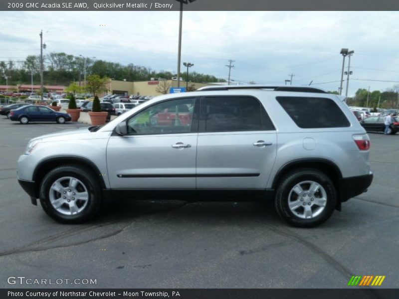 Quicksilver Metallic / Ebony 2009 GMC Acadia SLE AWD