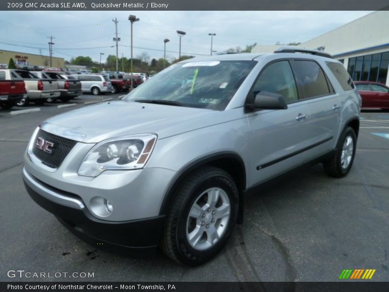 Quicksilver Metallic / Ebony 2009 GMC Acadia SLE AWD