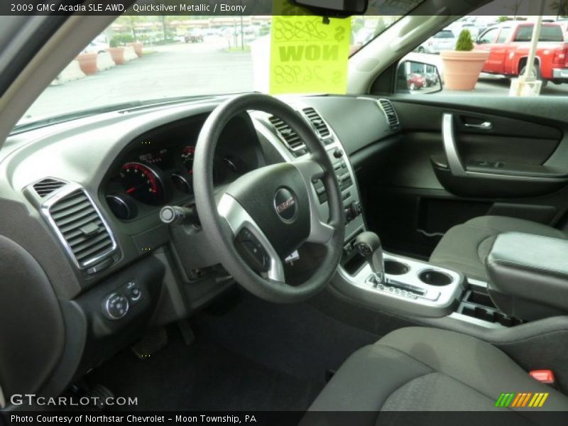 Quicksilver Metallic / Ebony 2009 GMC Acadia SLE AWD