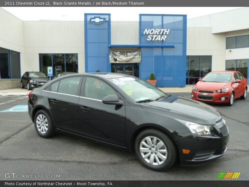 Black Granite Metallic / Jet Black/Medium Titanium 2011 Chevrolet Cruze LS
