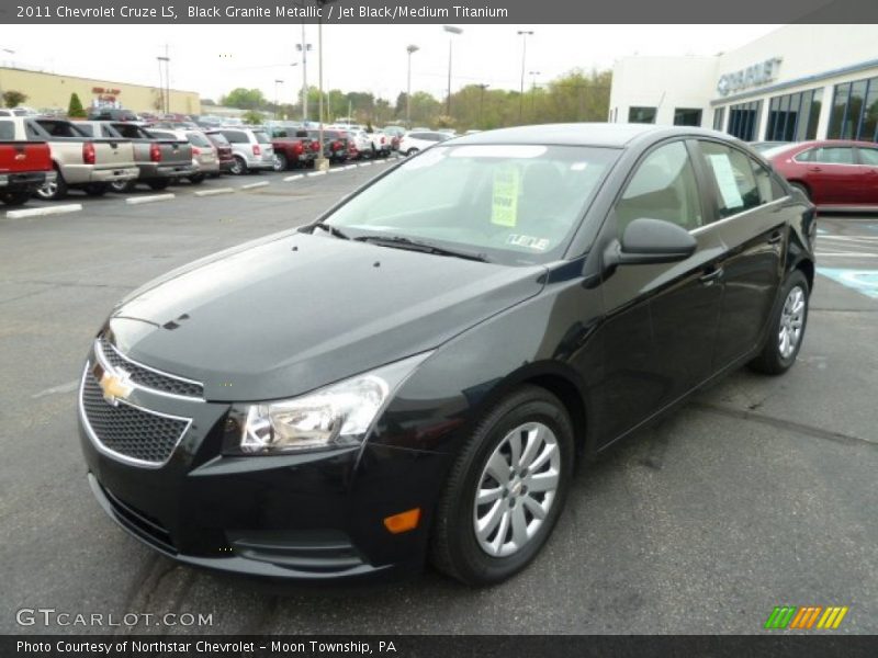 Black Granite Metallic / Jet Black/Medium Titanium 2011 Chevrolet Cruze LS