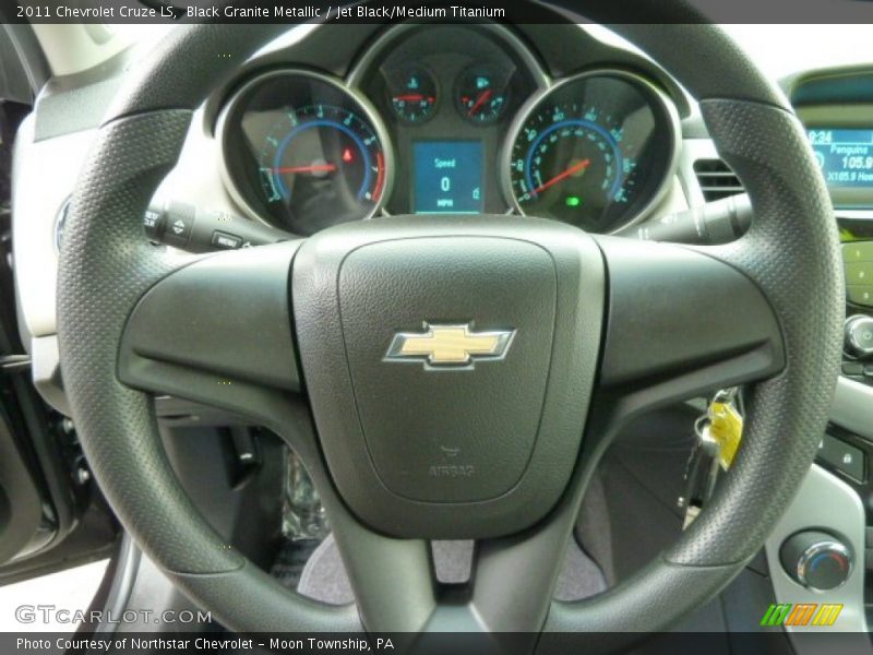 Black Granite Metallic / Jet Black/Medium Titanium 2011 Chevrolet Cruze LS