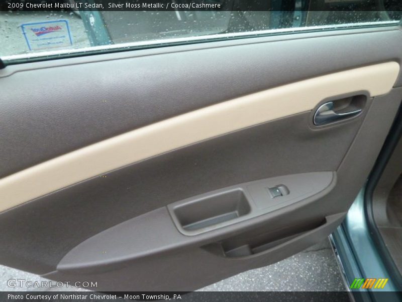 Silver Moss Metallic / Cocoa/Cashmere 2009 Chevrolet Malibu LT Sedan
