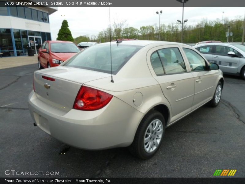 Gold Mist Metallic / Ebony 2009 Chevrolet Cobalt LT Sedan