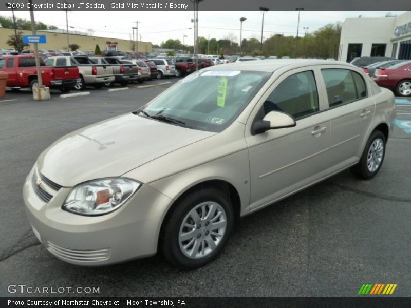 Gold Mist Metallic / Ebony 2009 Chevrolet Cobalt LT Sedan