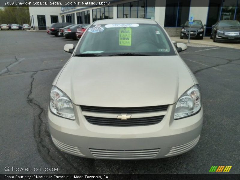 Gold Mist Metallic / Ebony 2009 Chevrolet Cobalt LT Sedan